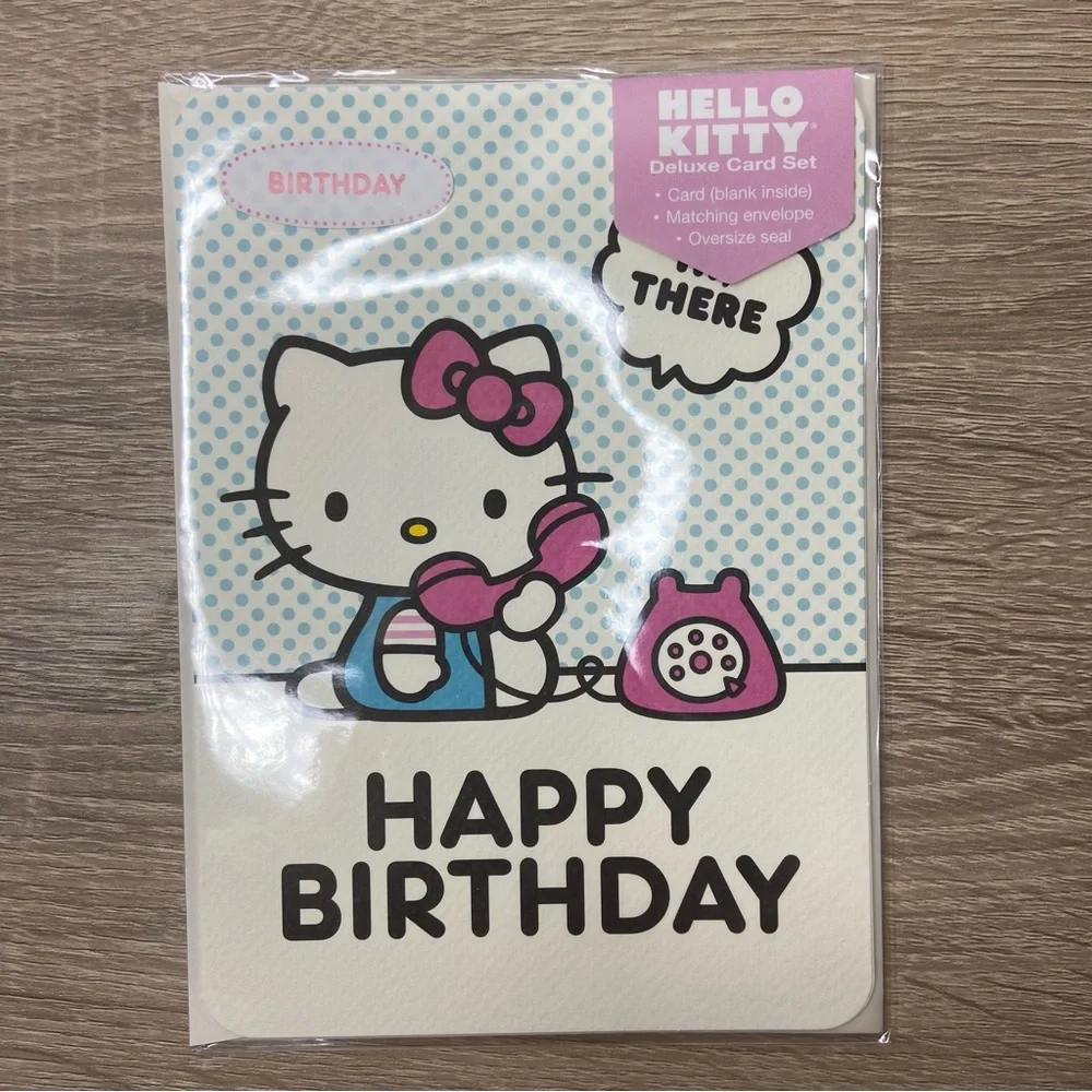 Hello Kitty Birthday Card Deluxe Card Set NEW
